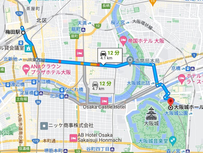 大阪市内地図